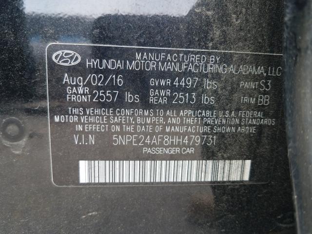 2017 HYUNDAI SONATA SE 5NPE24AF8HH479731