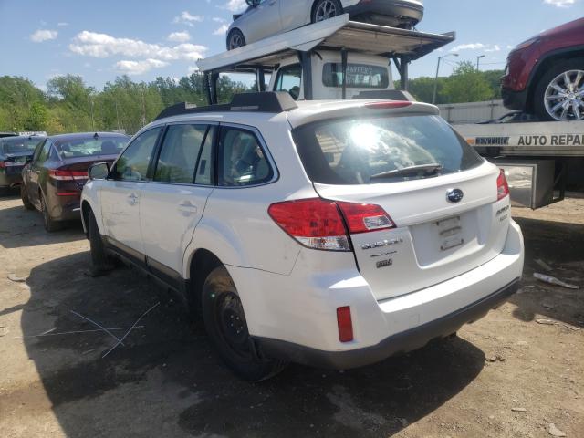 2012 SUBARU OUTBACK 2. 4S4BRBAC1C3299872
