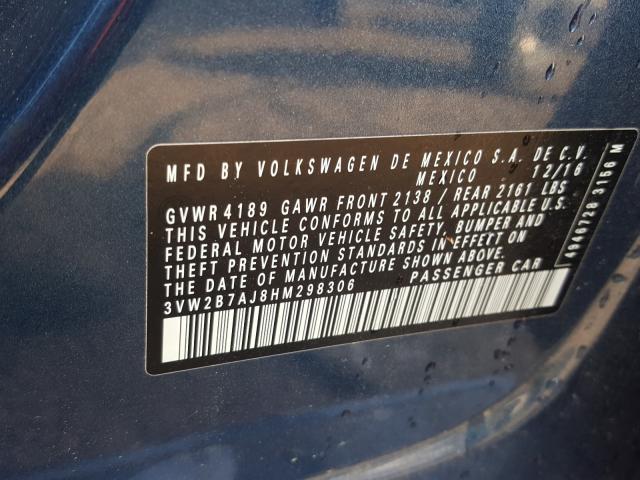 2017 VOLKSWAGEN JETTA S 3VW2B7AJ8HM298306