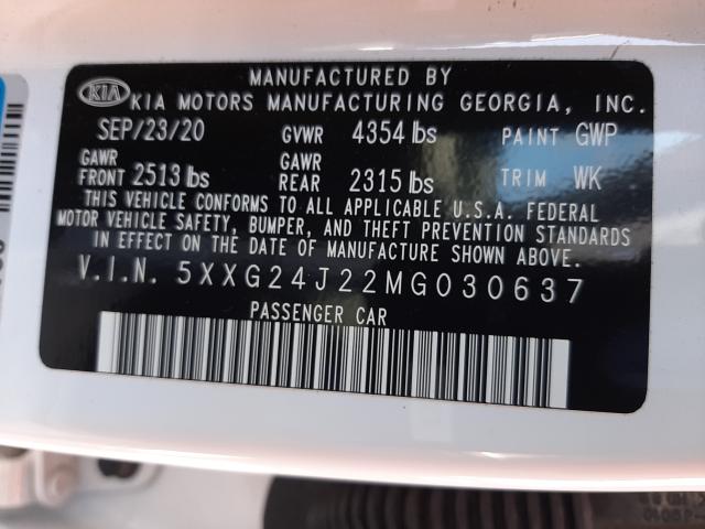 2021 KIA K5 LX 5XXG24J22MG030637