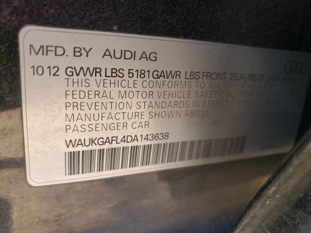 2013 AUDI S4 PRESTIG WAUKGAFL4DA143638
