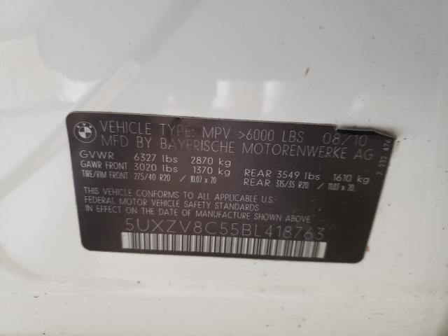 2011 BMW X5 XDRIVE5 5UXZV8C55BL418763