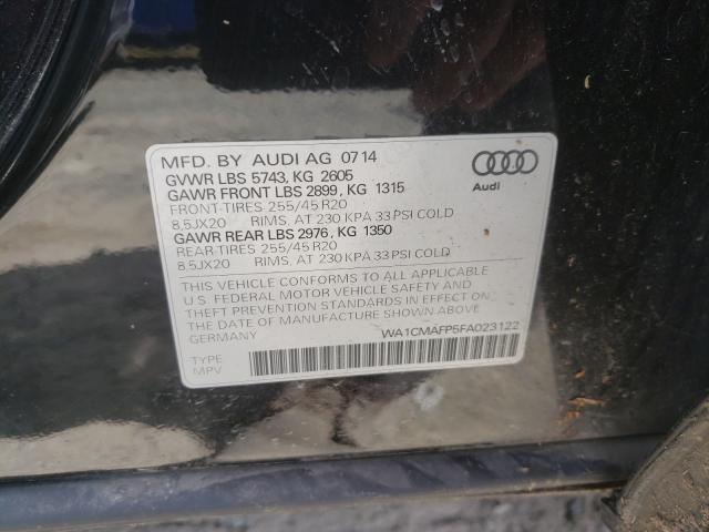 2015 AUDI Q5 TDI PRE WA1CMAFP5FA023122