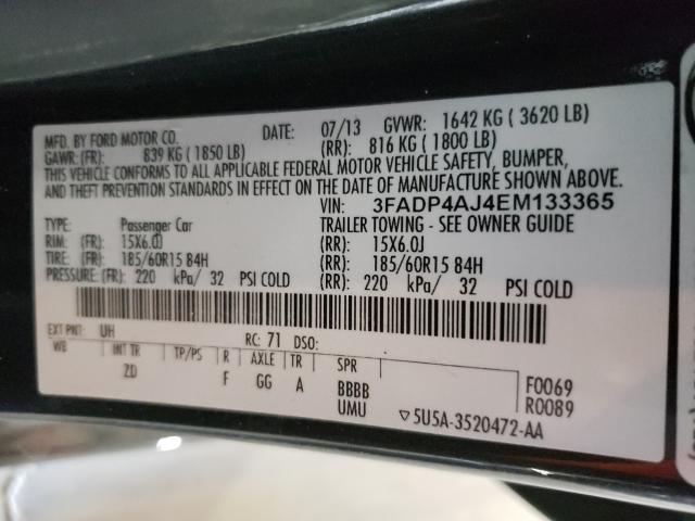 2014 FORD FIESTA S 3FADP4AJ4EM133365