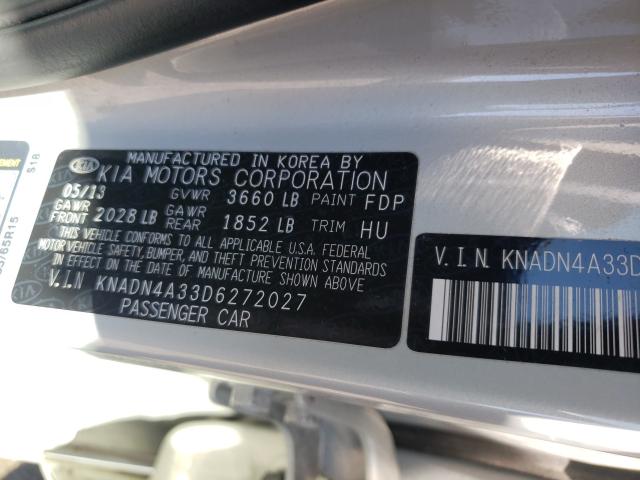 2013 KIA RIO EX KNADN4A33D6272027