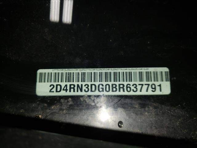 2011 DODGE GRAND CARA 2D4RN3DG0BR637791