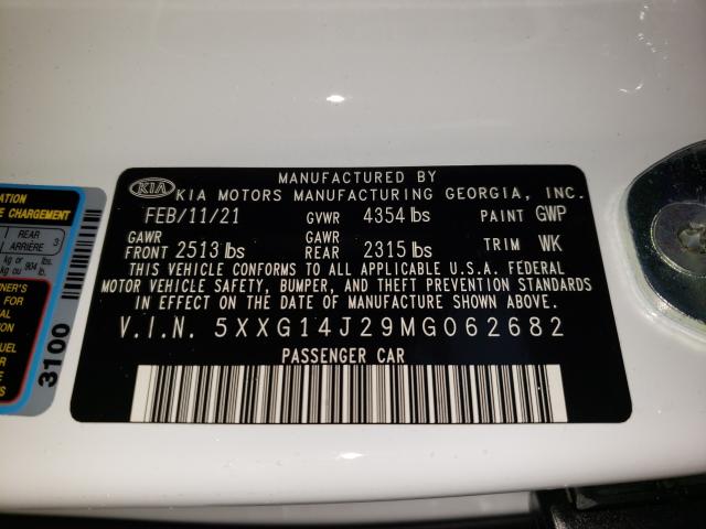 2021 KIA K5 LXS 5XXG14J29MG062682