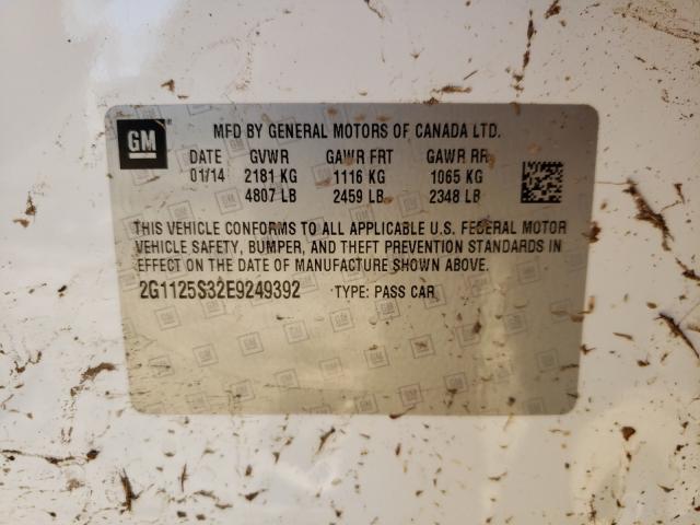 2014 CHEVROLET IMPALA LT 2G1125S32E9249392