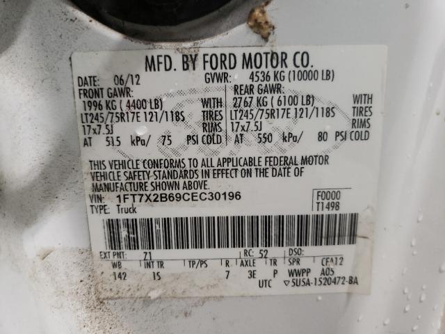2012 FORD F250 SUPER 1FT7X2B69CEC30196