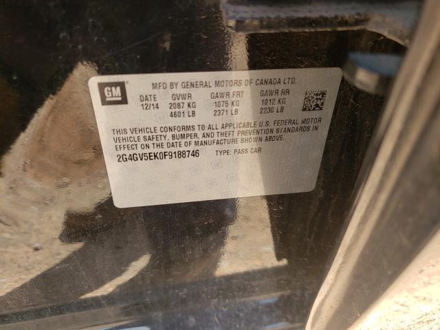 2015 BUICK REGAL 2G4GV5EK0F9188746