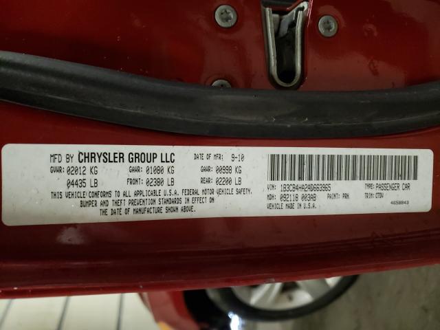 2010 DODGE CALIBER SX 1B3CB4HA2AD663965