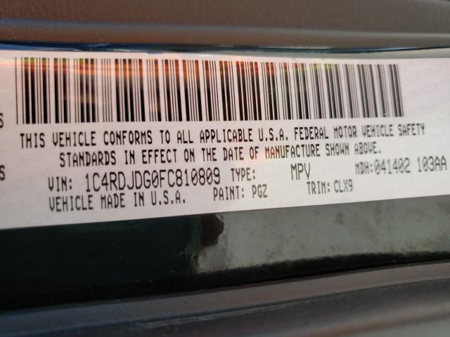 2015 DODGE DURANGO LI 1C4RDJDG0FC810809