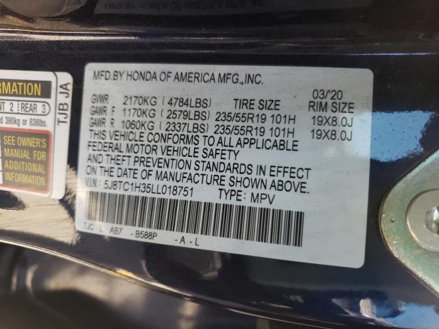2020 ACURA RDX 5J8TC1H35LL018751