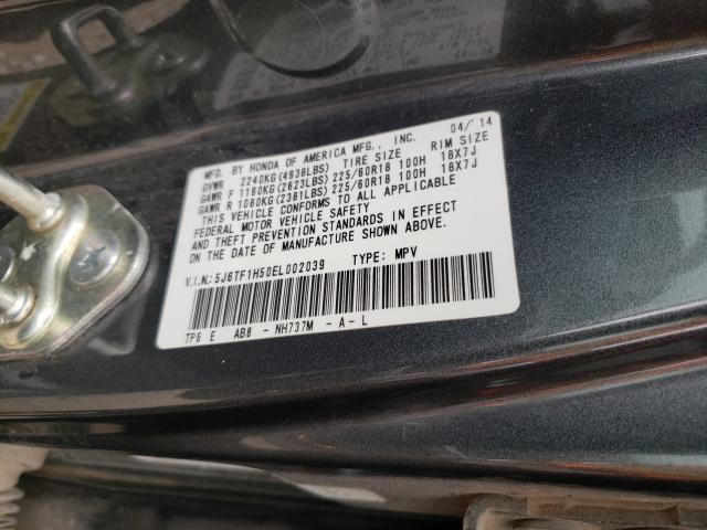 2014 HONDA CROSSTOUR 5J6TF1H50EL002039