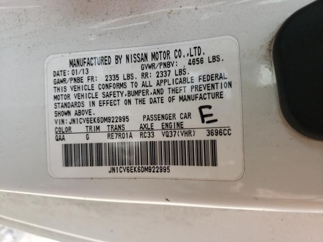 2013 INFINITI G37 JOURNE JN1CV6EK6DM922995