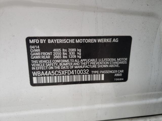 2015 BMW 428 I GRAN WBA4A5C5XFD410032