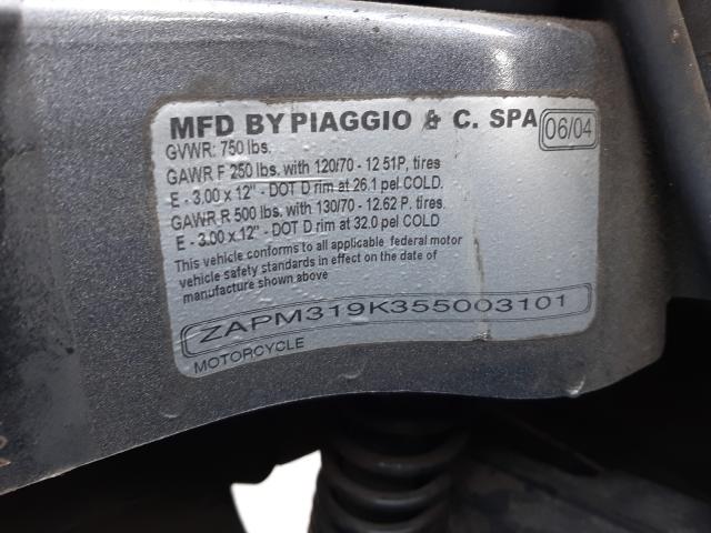 2005 VESPA GRANTURISM ZAPM319K355003101