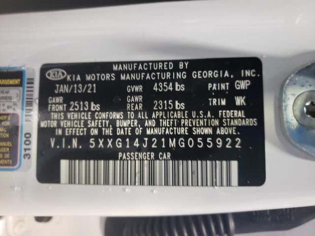 2021 KIA K5 LXS 5XXG14J21MG055922