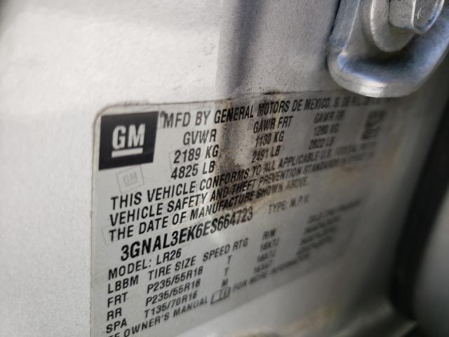 2014 CHEVROLET CAPTIVA 3GNAL3EK6ES664723