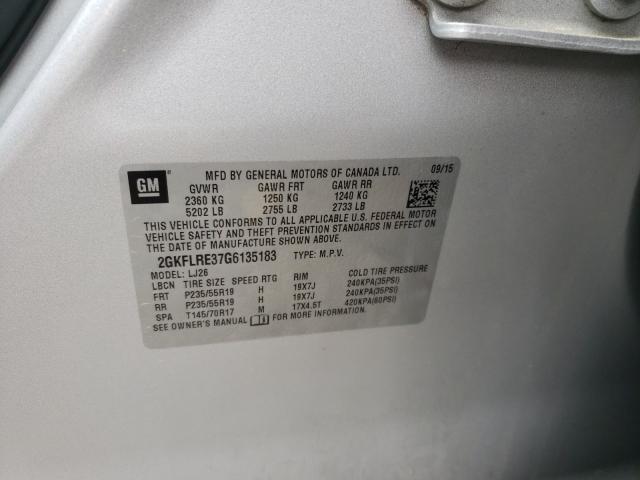 2016 GMC TERRAIN DE 2GKFLRE37G6135183
