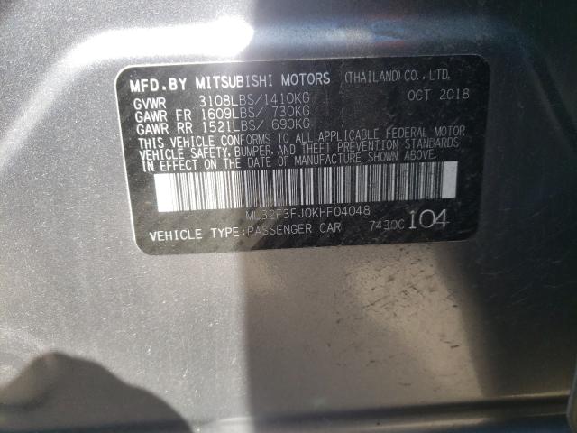 2019 MITSUBISHI MIRAGE G4 ML32F3FJ0KHF04048