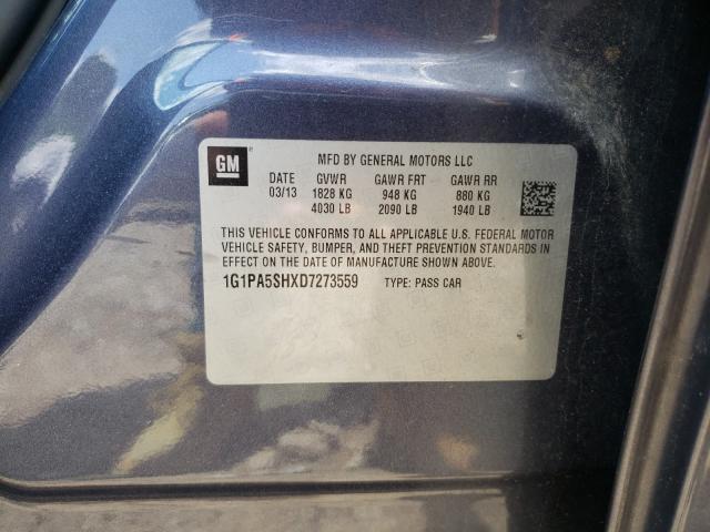 2013 CHEVROLET CRUZE LS 1G1PA5SHXD7273559