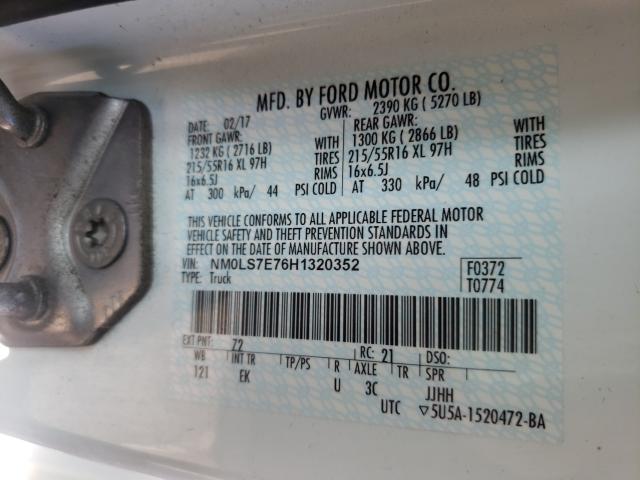 2017 FORD TRANSIT CO NM0LS7E76H1320352
