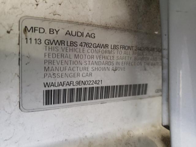 2014 AUDI A4 WAUAFAFL9EN022421