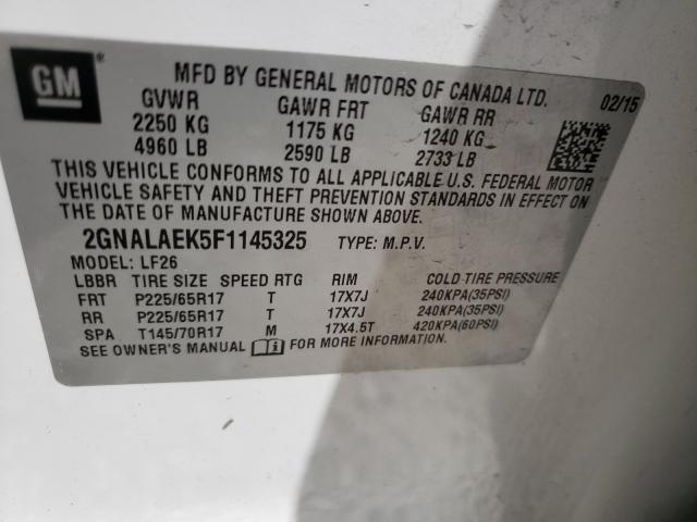 VIN 4T1BF1FK5GU516259 2016 Toyota Camry, LE no.10