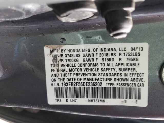 2013 HONDA CIVIC LX 19XFB2F56DE236202