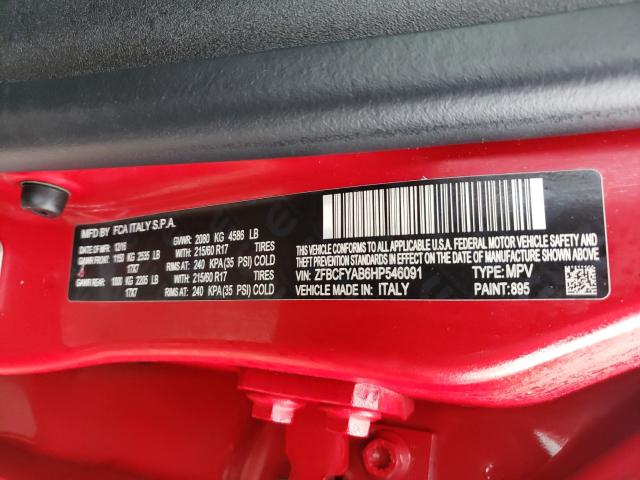 2017 FIAT 500X POP ZFBCFYAB6HP546091