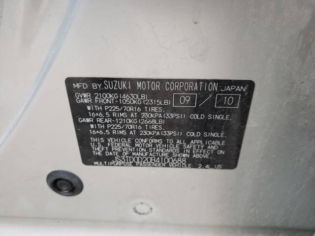 2011 SUZUKI GRAND VITA JS3TD0D20B4100688