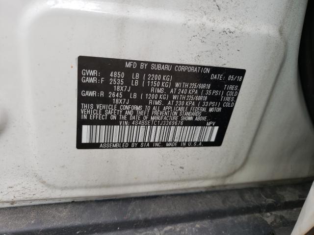 2018 SUBARU OUTBACK TO 4S4BSETC1J3369676