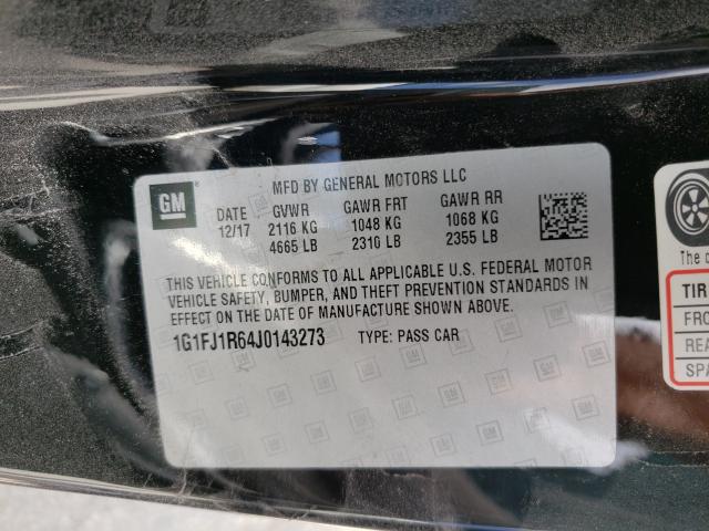 2018 CHEVROLET CAMARO ZL1 1G1FJ1R64J0143273