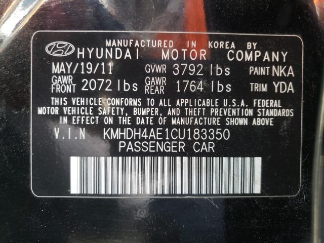 2012 HYUNDAI ELANTRA GL KMHDH4AE1CU183350