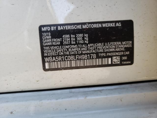 2020 BMW 330I WBA5R1C08LFH98178