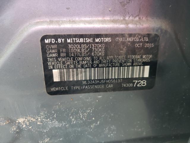 2015 MITSUBISHI MIRAGE DE ML32A3HJ5FH058137