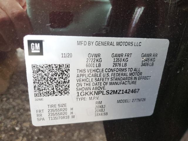 2021 GMC ACADIA DEN 1GKKNPLS2MZ142467
