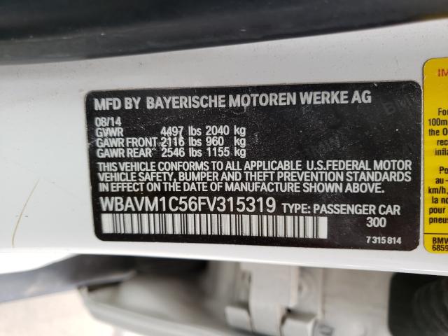 2015 BMW X1 SDRIVE2 WBAVM1C56FV315319