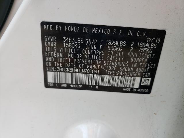 2020 HONDA FIT LX 3HGGK5H40LM702061