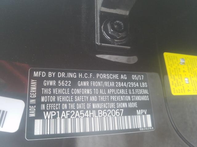 2017 PORSCHE MACAN TURB WP1AF2A54HLB62067