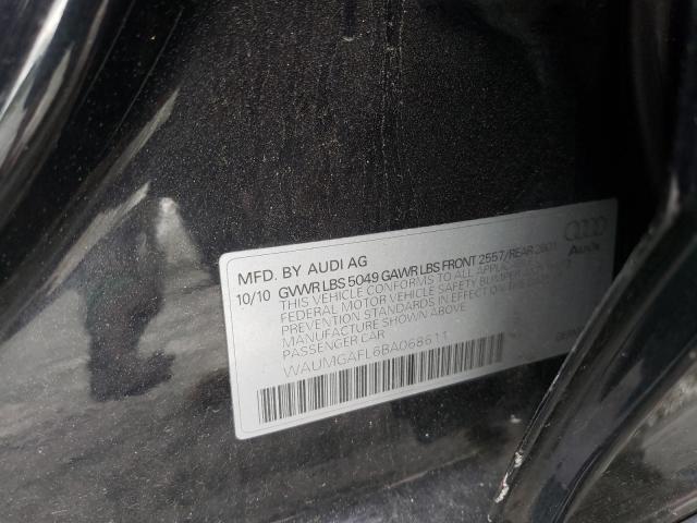 2011 AUDI S4 PRESTIG WAUMGAFL6BA068611