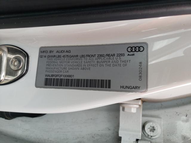 2015 AUDI S3 PREMIUM WAUBFGFF2F1006801