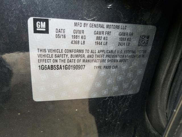 2016 CADILLAC ATS LUXURY 1G6AB5SA1G0190907