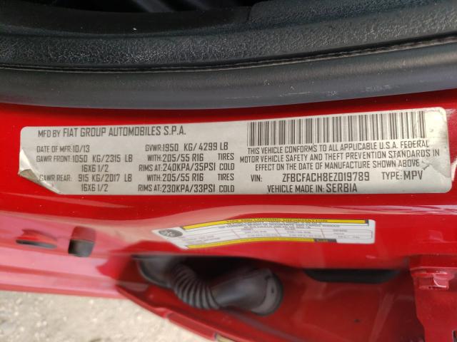 2014 FIAT 500L LOUNG ZFBCFACH8EZ019789