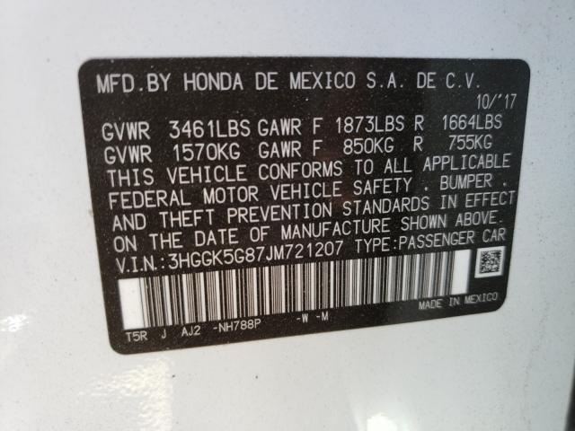 2018 HONDA FIT EX 3HGGK5G87JM721207