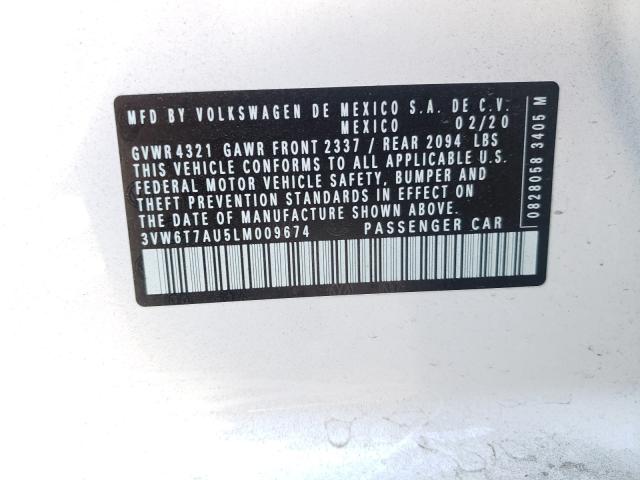 2020 VOLKSWAGEN GTI S 3VW6T7AU5LM009674