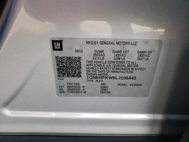 2020 CHEVROLET TRAVERSE L 1GNERFKW6LJ106443