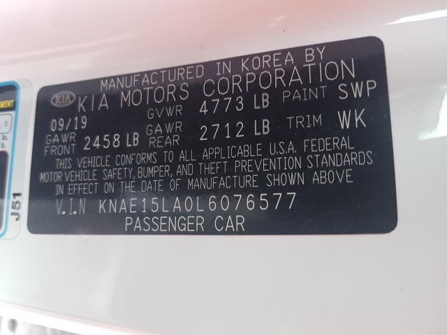 2020 KIA STINGER KNAE15LA0L6076577