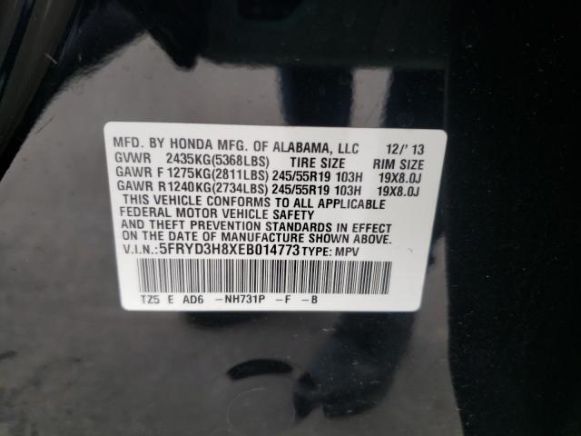 2014 ACURA MDX ADVANC 5FRYD3H8XEB014773